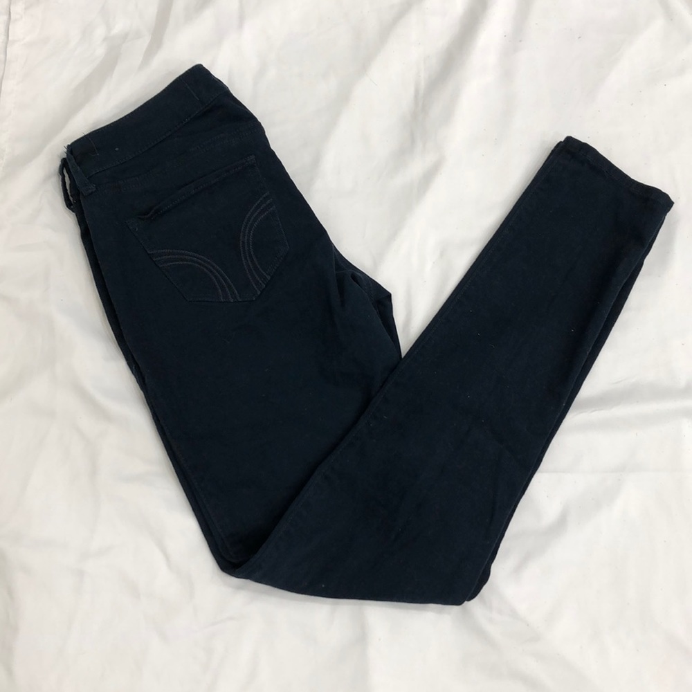Low rise navy jeggings